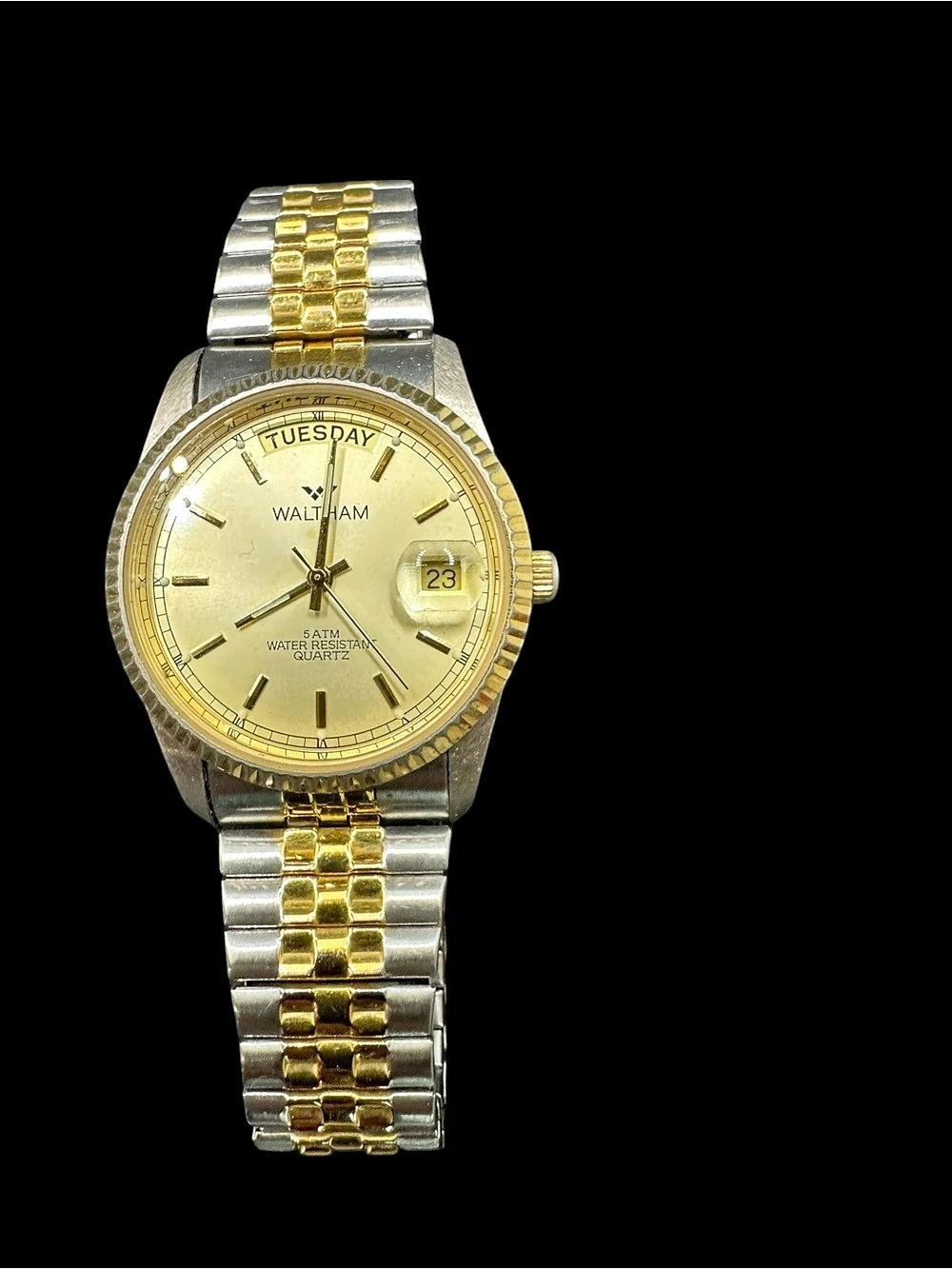 Waltham XKE930T Two-Tone Day-Date Watch